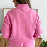 Jersey Detail Quarter Zip