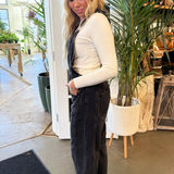 Slouchy Relaxed Fit Denim Overalls