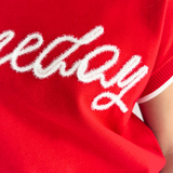 Game Day Embroidered Knit Short Sleeve