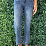 Kelsey High Rise Fab Ab Ankle Flare With Wide Hem