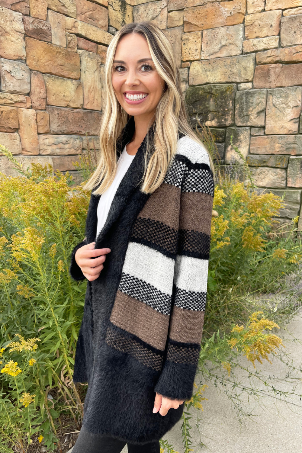 Long Sleeve Open Front Shawl Sweater Coat – The 308 Boutique