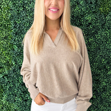 Collared Polo Sweater