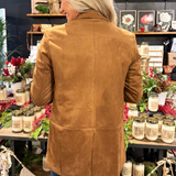 Faux Suede Relaxed Fit Blazer