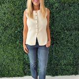 Sleeveless Knit Sweater