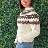 Vintage Geometric Pattern Sweater