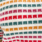 Multi Color Texture Striped Long Sleeve Crew Neck