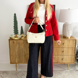 Peplum Jacket with Tab Detail