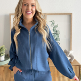 Zip Up Funnel Neck Jacket