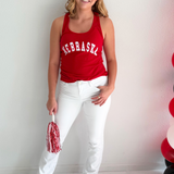 Nebraska Graphic Racerback Tank Top