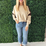 Two Toned Crew Neck