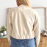 Suede Bomber Jacket