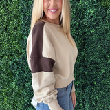 Two Toned Crew Neck