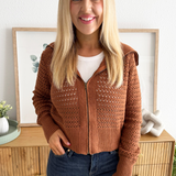 Open Knit Sweater Jacket