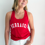 Nebraska Graphic Racerback Tank Top