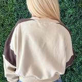 Two Toned Crew Neck