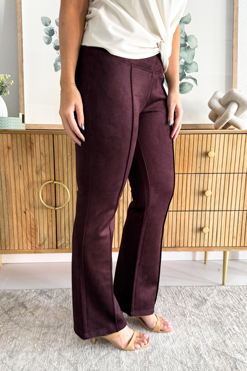 Pearl Full Length Flare w/ Pintucks 31" ins