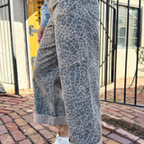 Marli Denim Leopard Pant
