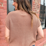 Front Pocket Mock Neck Sweater