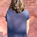Short Sleeve Mock Neck Sweater