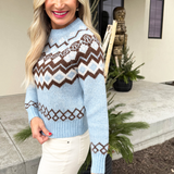 Fair Isle Crew Neck Sweater