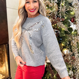 Sequin Bow Sweater