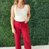 Stride Wide Leg w/ Self Belt