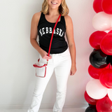 Nebraska Graphic Racerback Tank Top