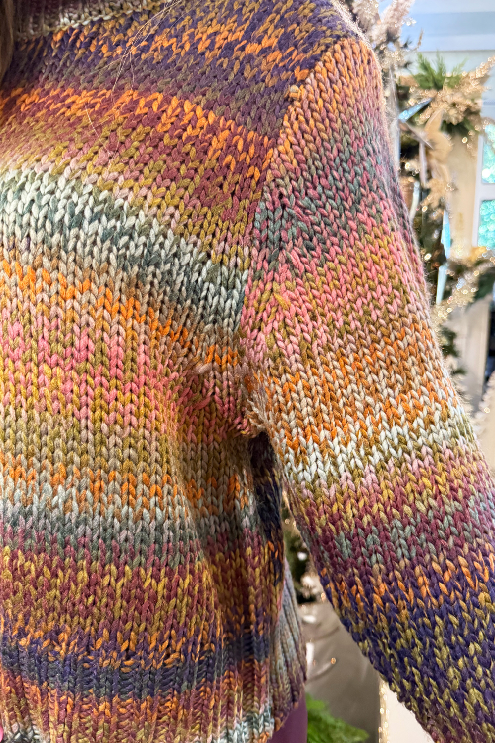 Chunky Knit Multi Color Sweater