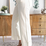Meg High Rise Fab Ab Wide Leg Roll Up Regular Hem