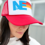 NE Rainbow Trucker Hat