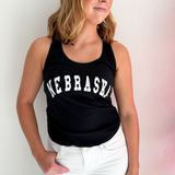 Nebraska Graphic Racerback Tank Top