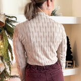 Lettuce Edge Textured Knit Top