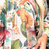 Floral Printed Button Down Top