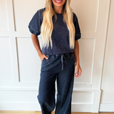 Wide Leg Denim Pants