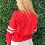 Varsity Striped Knit Pullover