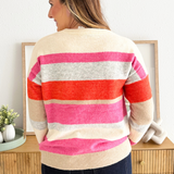Multi Color Block Pullover Sweater