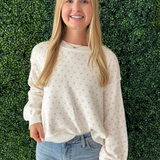 Heart Polka Dot Pullover