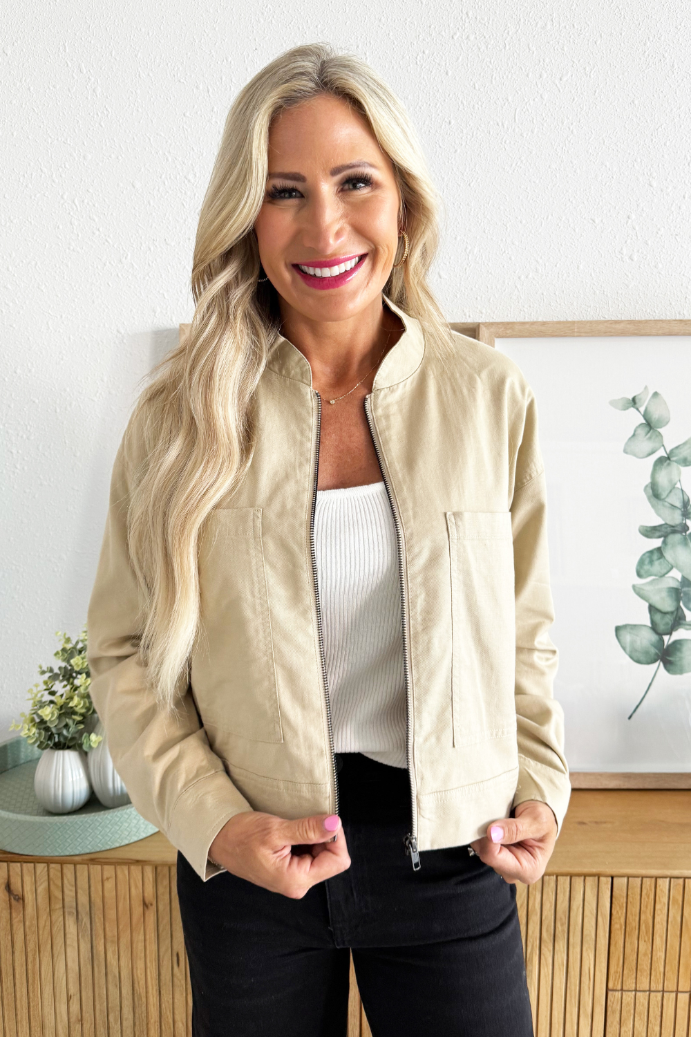 Cargo Pocket Bomber Jacket