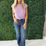 Cap Sleeve Knit Top