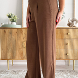 Belted High Waisted Pants
