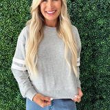 Varsity Striped Knit Pullover
