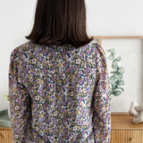 Flower Print Ruffle Detail Blouse