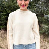 Colorblock Crewneck Sweater