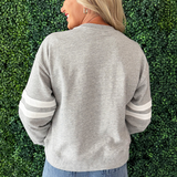 Varsity Striped Knit Pullover