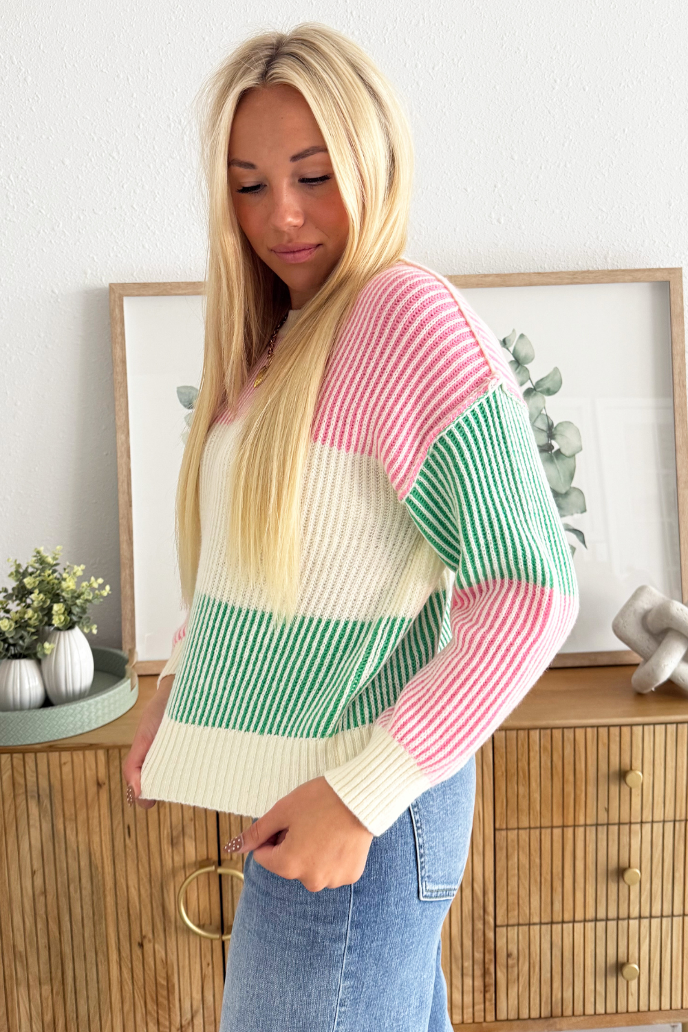 Striped Long Sleeve Sweater