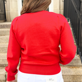 Snap Front Bow Cardigan