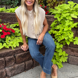 Cap Sleeve Boxy Vest