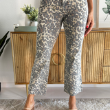 Kelsey High Rise Ankle Flare with Raw Hem