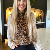Faux Fur Leopard Vest