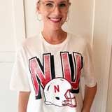 Nebraska Huskers Helmet Fade Tee